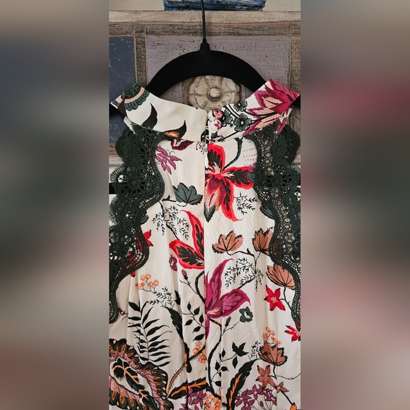 Anthropologie Floral Midi Dress - Multicolor - Picture 4 of 7